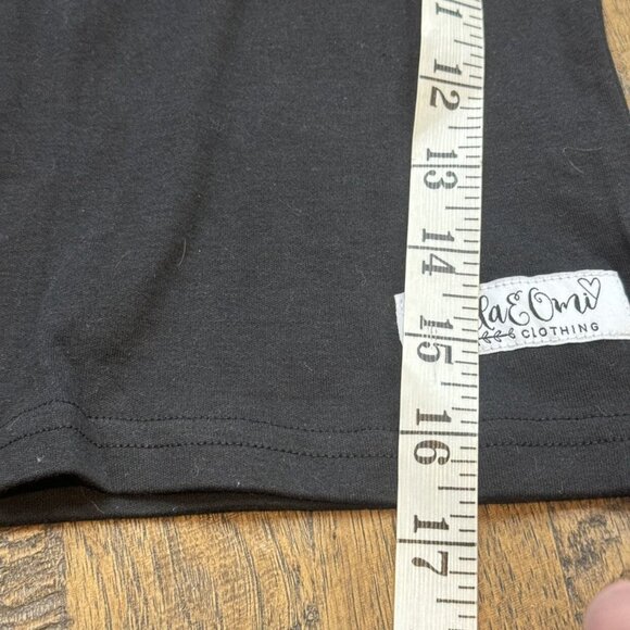 Bella & Omi Black Layering Tee sz 4 - Picture 7 of 7